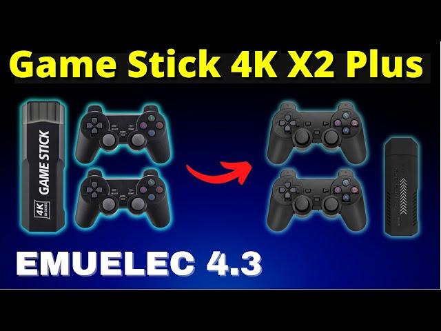 Teste do Game Stick 4K X2 Plus com o Emuelec 4.3 do GD10 e 3.9 do Super Console X