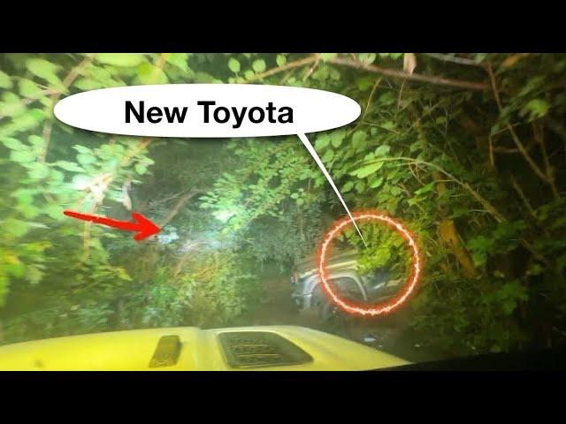 Toyota Stuck In a Tight Spot