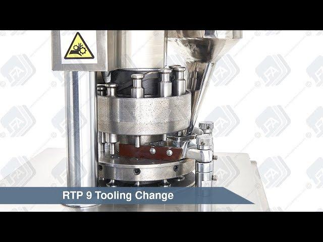 RTP 9 - Rotary Tablet Press Tooling Change | LFA Tablet Presses