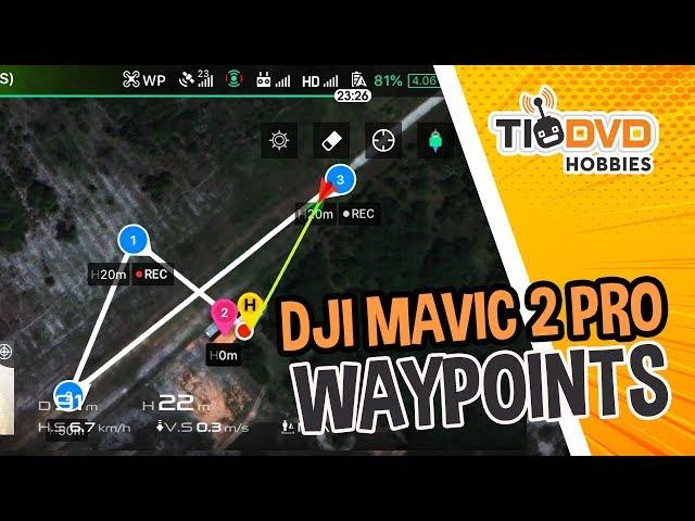 DRONE DJI MAVIC 2 PRO FAZENDO WAYPOINTS - MODO DE VOO INTELIGENTE