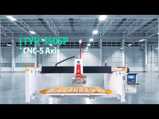 SHENGDA Stone Machinery ｜TYR CNC 5-axis bridge cutter