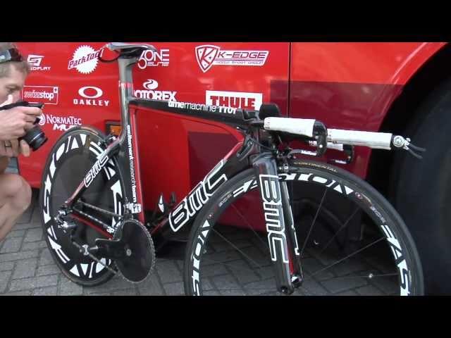 Cadel Evans' BMC TT01 time trial bike at Tour de France 2010