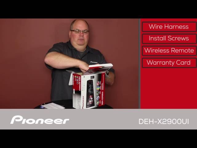 DEH-X2900UI - What's in the Box?