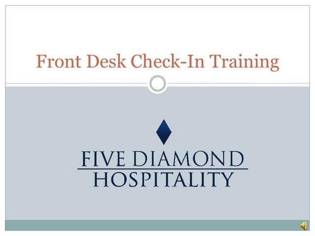 Hotel Front Desk Check In Training