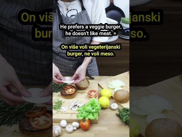 Burger - Burger / Pljeskavica, 6/8/2023  #shorts #serbian #italki