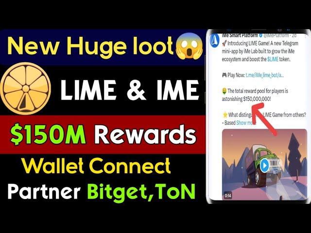 Lime Airdrop | Lime Game | Lime Game telegram | Lime Game wallet Connect