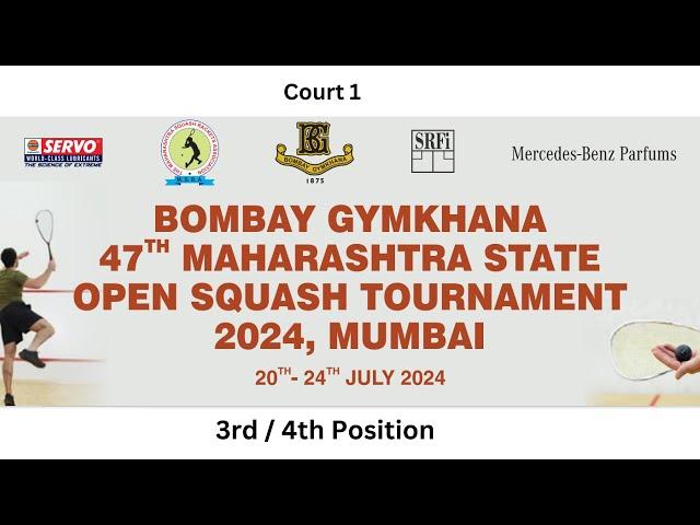 Court 1 - 3rd/4th Position - 47TH Maharashtra State Open 2024