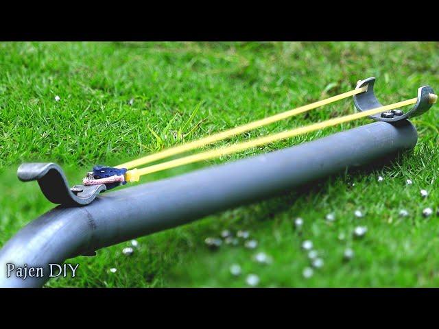 DIY Slingshot - Easy To Make Powerful Long PVC Slingshot