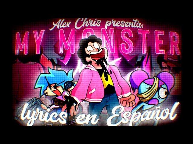 [FNF]  MY MONSTER LYRICS EN ESPAÑOL - PIBBY CORRUPTED V1.5 - VS STEVEN (LETRA EN ESPAÑOL)