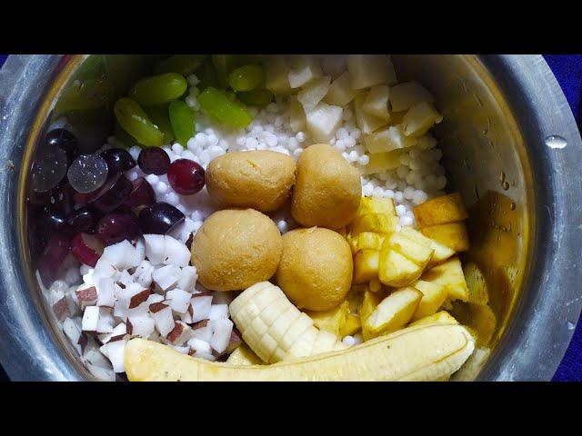 Sabu Makha Bengali Style || Sabu Makha with Fruits ||No cook Bengali Sanck