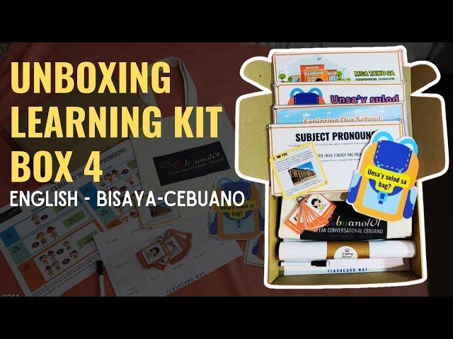 UNBOXING OF LEARNING KIT BOX 4| English-Bisaya Cebuano Learn Basic Bisaya