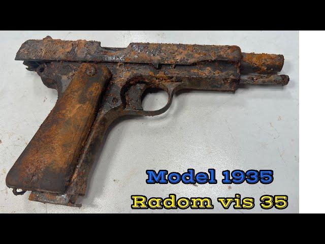 Old pistol | Radom vis 35 review | polish vis 35 | German Marked |Radom vis 35 9mm gun restoration