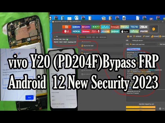 Vivo Y20 ( Pd2034F) Frp bypass Android 11 method 2023 || FRP Vivo