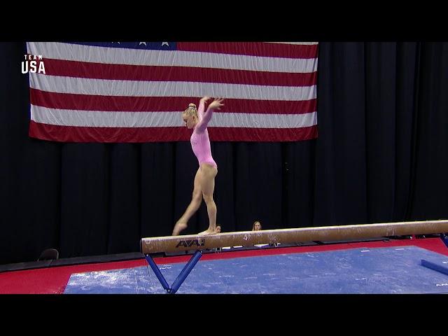 Riley McCusker Performs Beam Routine | Champions Series Presented By Xfinity