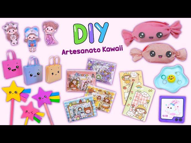 10 DIY KAWAII MATERIAL ESCOLAR - MARCA PÁGINAS - ADESIVOS - ESTOJO DE LÁPIS E MUITO MAIS...