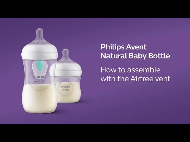 How to assemble the Philips Avent Natural Response bottle with AirFree vent