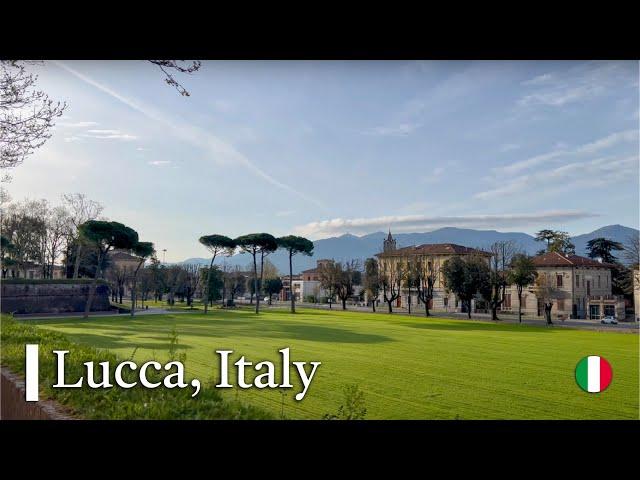 Discovering Lucca's Hidden Treasures for 1 hour, walk with us in Tuscany, Italy!   2023 4K