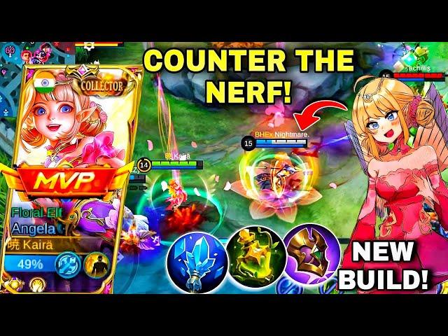 ANGELA NEW BUILD BYE BYE NERF!TOP GLOBAL ANGELA