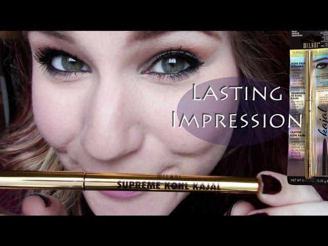 MILANI SUPREME KOHL KAJAL EYELINER LASTING IMPRESSION REVIEW