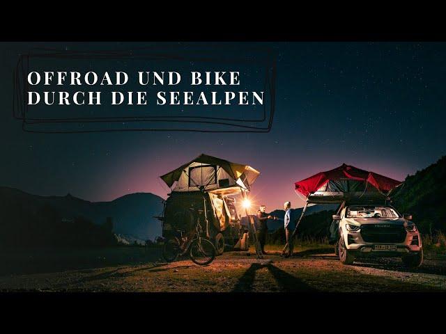 Offroad mit Defender und Mountainbike durch die Seealpen / Ligurische Grenzkamm Strasse