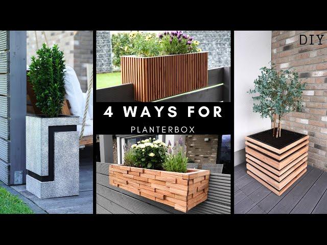 4 Blumenkästen die du haben MUSST/4 Planter Box DIY/Pflanzenkübel selber bauen