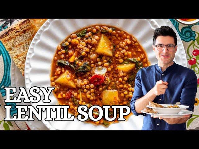 Easy Lentil Soup with Minimal Prep Work