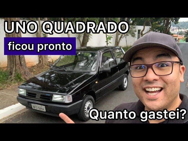 FIAT UNO QUADRADO PRONTO! Paguei só 4 mil neste carro: Uno S 1.5 1991 após reforma e revisão