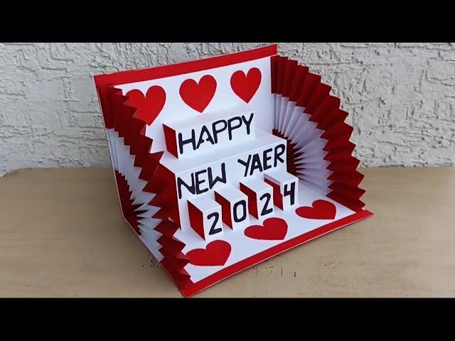 DIY - Happy New Year Card | Handmade New Year Card | New Year 2024 Greetings Card