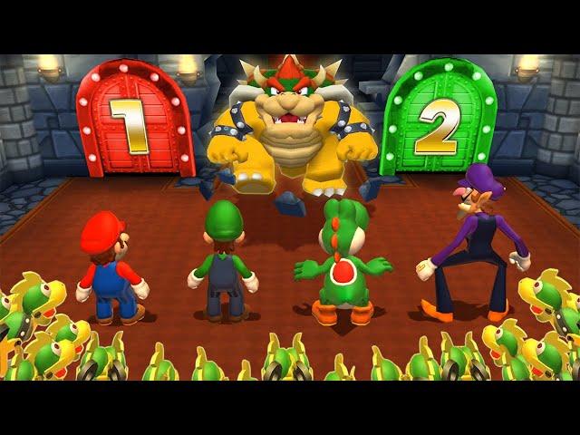 Mario Party 9 MiniGames - Mario Vs Luigi Vs Waluigi Vs Wario (Master Cpu)