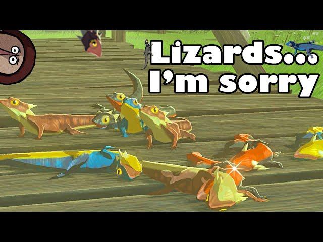 Lizard Farming in Zelda BotW | Hightail Lizards, Hearty Lizards, and Fireproof Lizards.