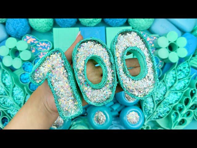 [ASMR]SOAP&GLITTER(4K)Soap boxes with foam glitter&starchCutting soap cubes 4K