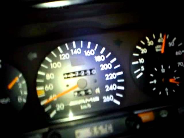 Mercedes 190E 3.2 AMG 0-160 km/h acceleration