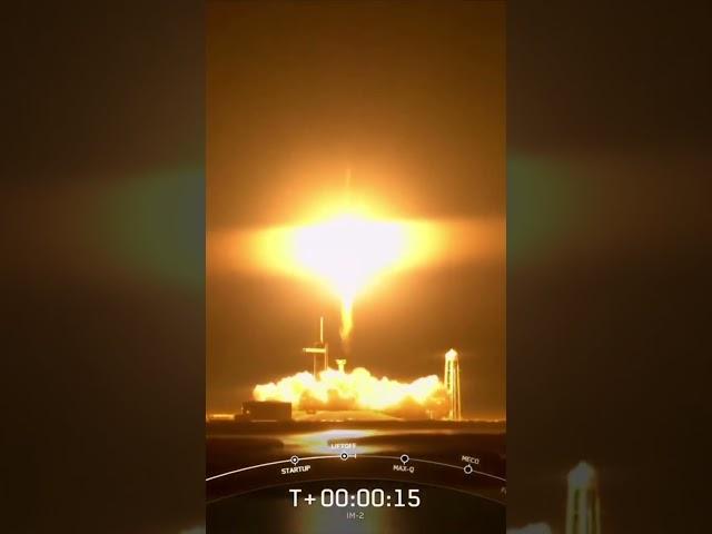 SpaceX Falcon 9 rocket launches IM-2 Moon #spacelaunch #SpaceX #Starship