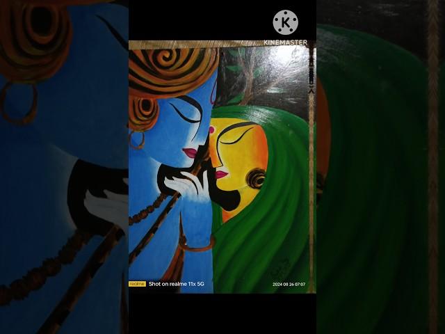 janmastami ️️️#my art#acrylic colour #by Saikat 