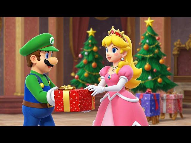 Let's Play Lego Super Mario - Luigi Giving Christmas Gift to Princess Peach Game 40