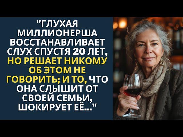 "ГЛУХАЯ МИЛЛИОНЕРША ВОССТАНОВИЛА СЛУХ ЧЕРЕЗ 20 ЛЕТ, НО УЗНАЛА УЖАСНУЮ ПРАВДУ О СВОЕЙ СЕМЬЕ…"