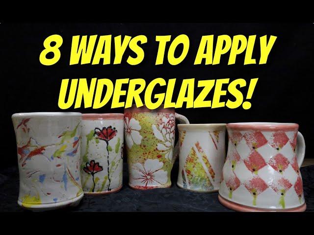 8 Ways to Apply Underglazes - Don't OVERlook UNDERglaze!