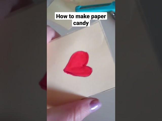 how to make paper candy #subscribe #art #art4life #tutorial #candy #love