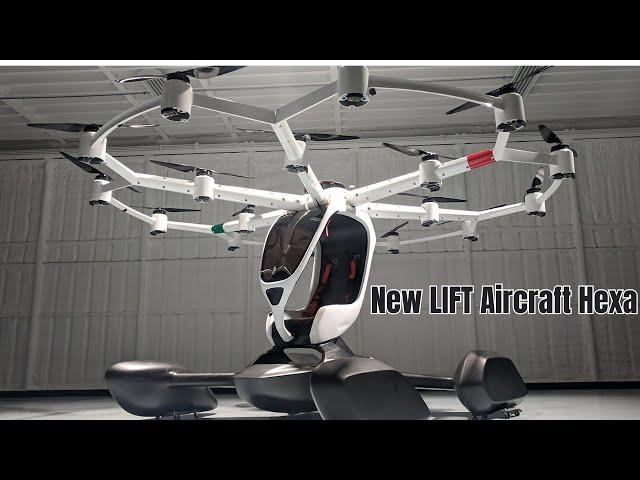 A Whole New Type of Airplane That Anyone Can Fly | New LIFT Aircraft Hexa