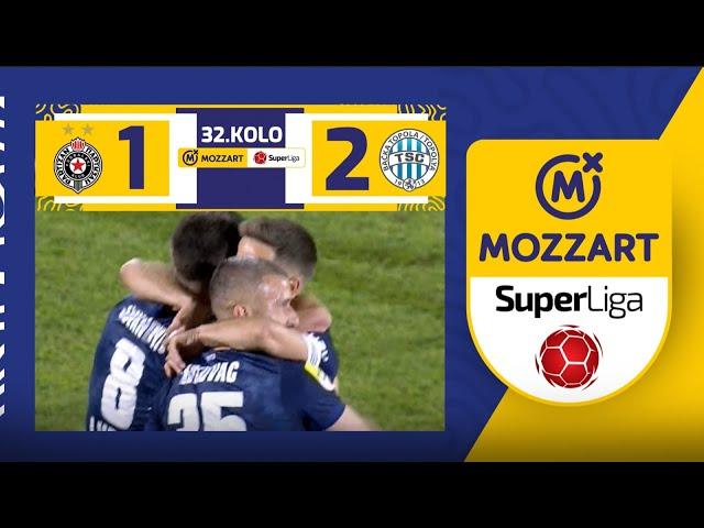 Mozzart Bet Super liga 2023/24 - 32.Kolo: PARTIZAN – TSC 1:2 (1:1)