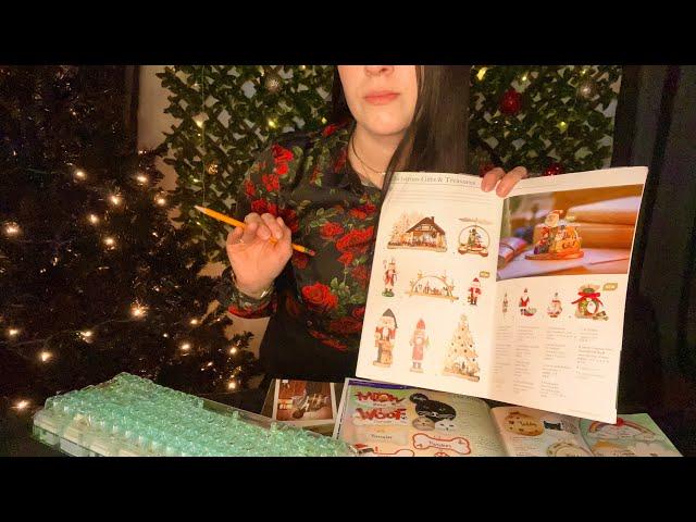 ASMR Holiday Catalogue Personal Shopper | Page Crinkles, Writing, Typing, Soft Spoken