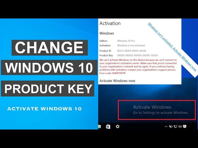 How To Change Windows 10 Product Key | Activate Windows 10