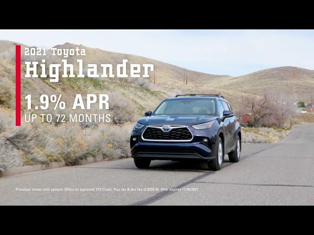 Carson City Toyota November Highlander Lineup