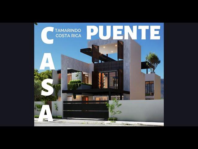 CASA PUENTE hormigón y piedra con vistas impresionantes en Tamarindo| Proyectos Costa Rica | STUDERE