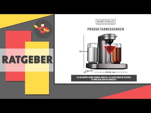 ‍️ Bartesian Cocktail Machine deutsch - Meinungsheld Kaufratgeber