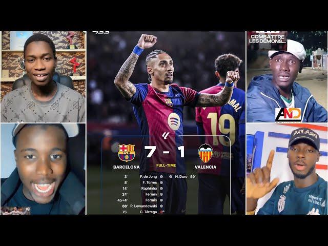 LES REACTIONS : Le Barça écrase Valence 7-1 ️