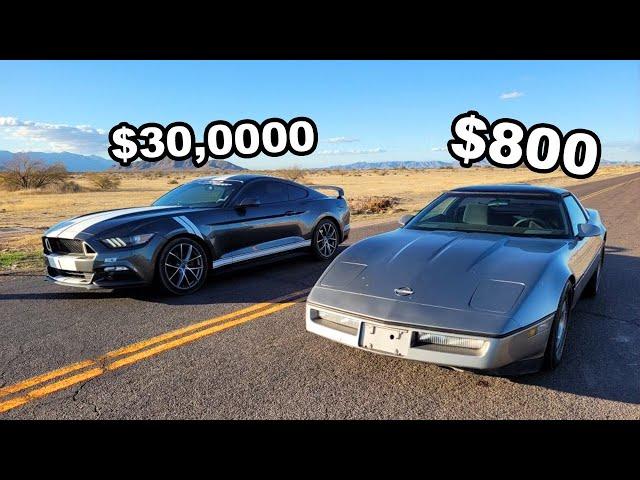 $30,000 Mustang VS $800 Corvette