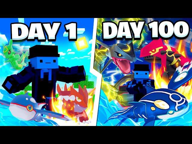 I SPENT 100 DAYS in BABY LEGENDARY PIXELMON (Minecraft Pokemon)