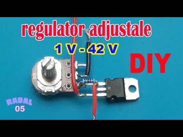 How to make an adjustable regulator 1.1V to 42V Simple voltage regulator