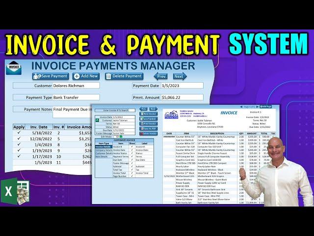 Watch Me Create This Invoice Payment System In Excel - FROM SCRATCH + FREE DOWNLOAD